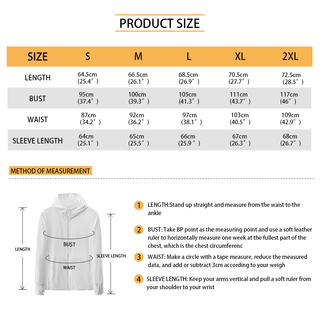 UPF 50 + ANTI UV WHITE JACKET LONG SLEEVE