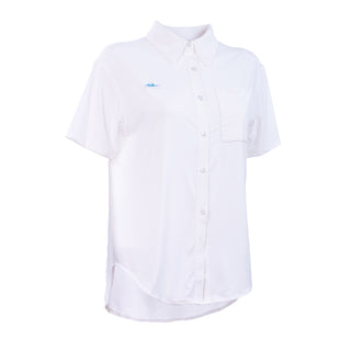 UPF 50 + WHITE ANTI UV SHIRT SHORT SLEEVE