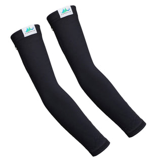 No Pockets Black UPF 50 Sun Protective Sleeves 2 Sleeves per Pair - Zun Rays Clothing