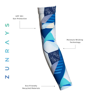 No Pockets, Manta Ray UPF 50 Protective Sleeves 2 sleeves per Pair - Zun Rays Clothing
