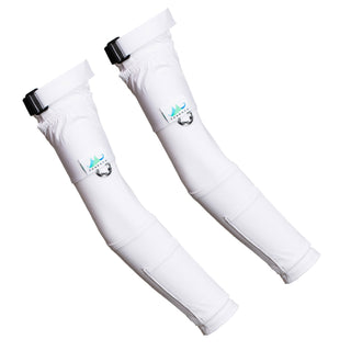 ⚪ UV protective sleeves WITH POCKETS  White