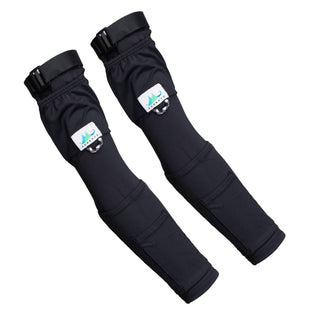 With Pockets Black UPF 50 Sun Protective Sleeves 2 Sleeves per Pair - Zun Rays Clothing